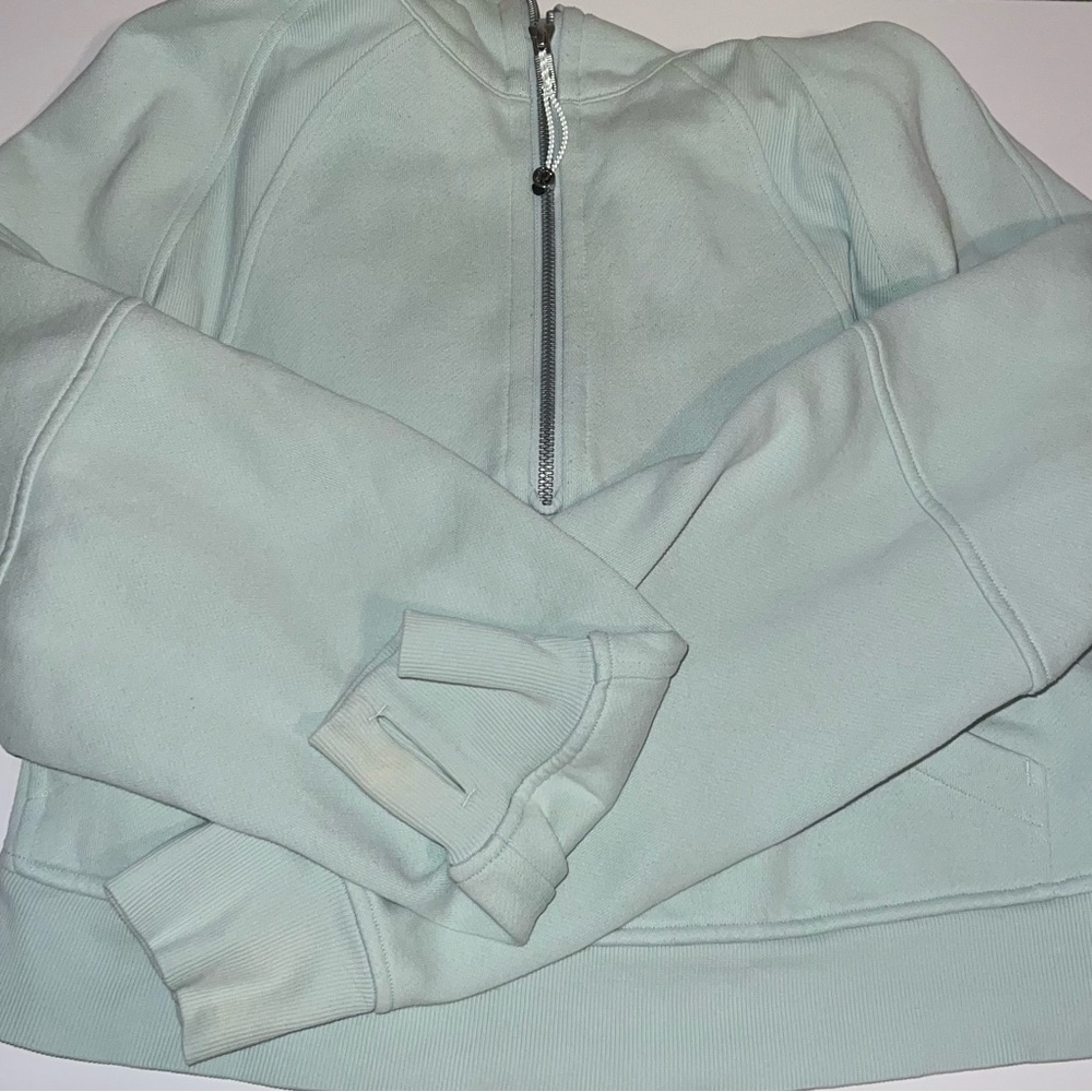 Lululemon Half Zip Scuba / Mint